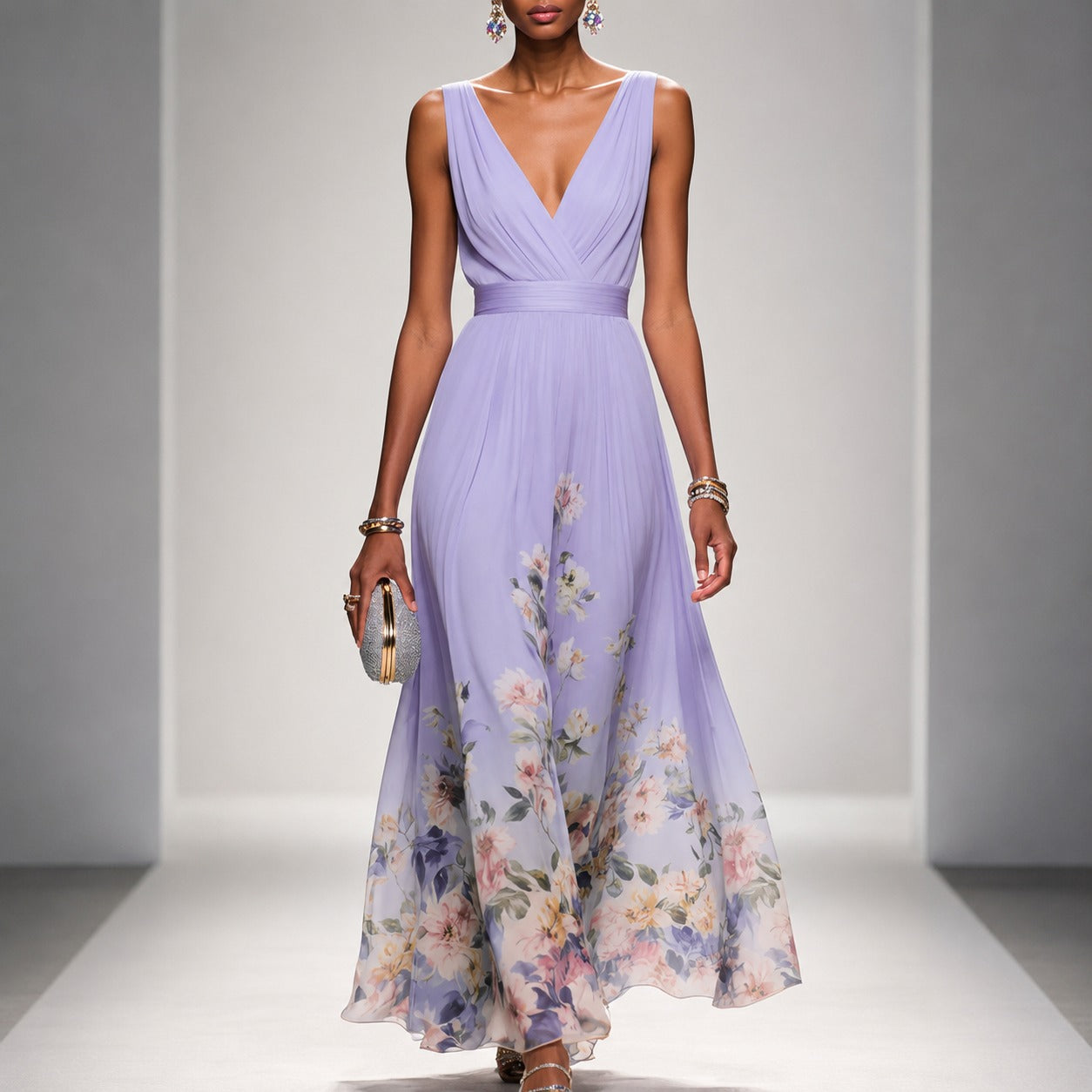 Tanisha - Robe Maxi à Imprimé Floral
