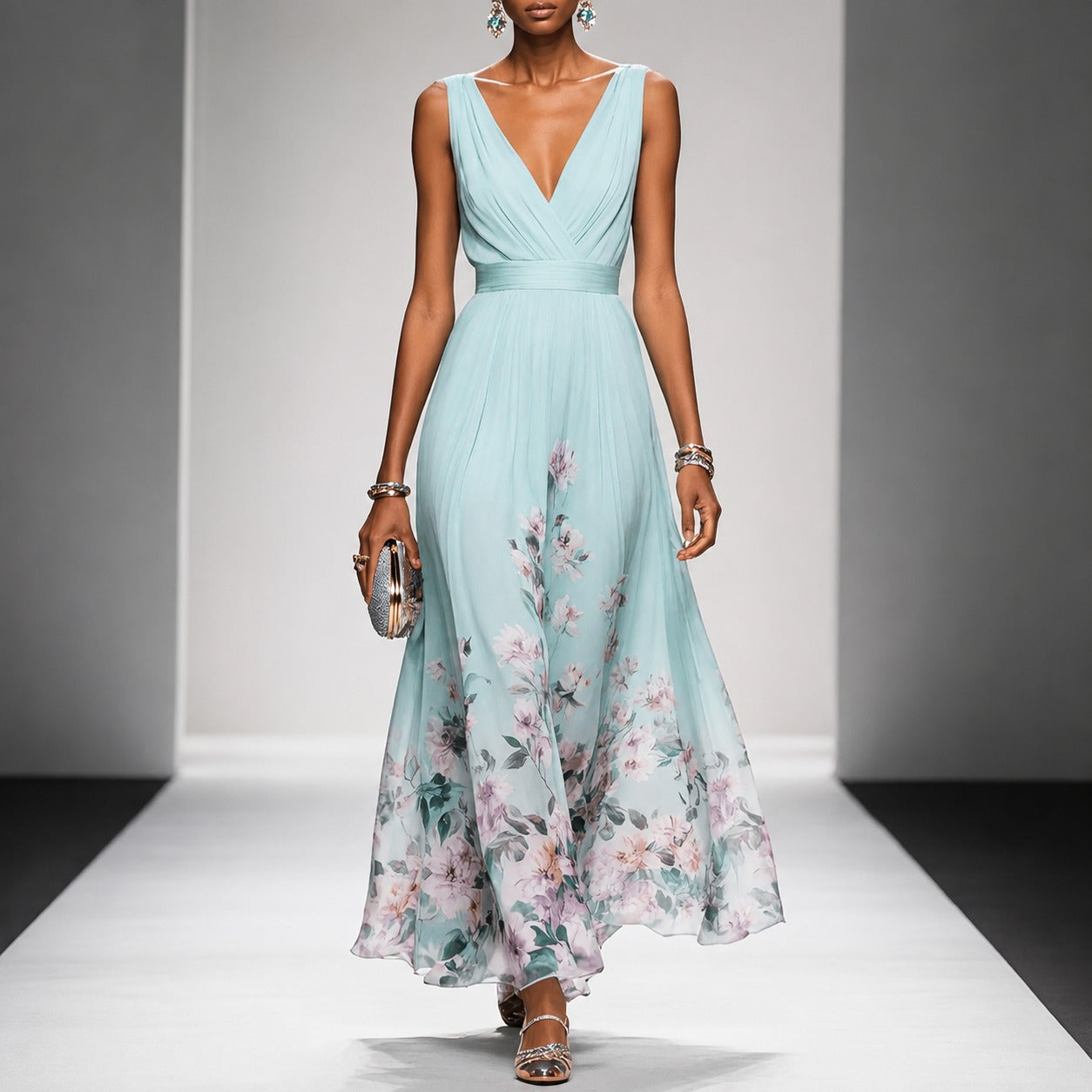 Tanisha - Robe Maxi à Imprimé Floral