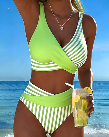 Angelica - Bikini deux pièces à rayures chic