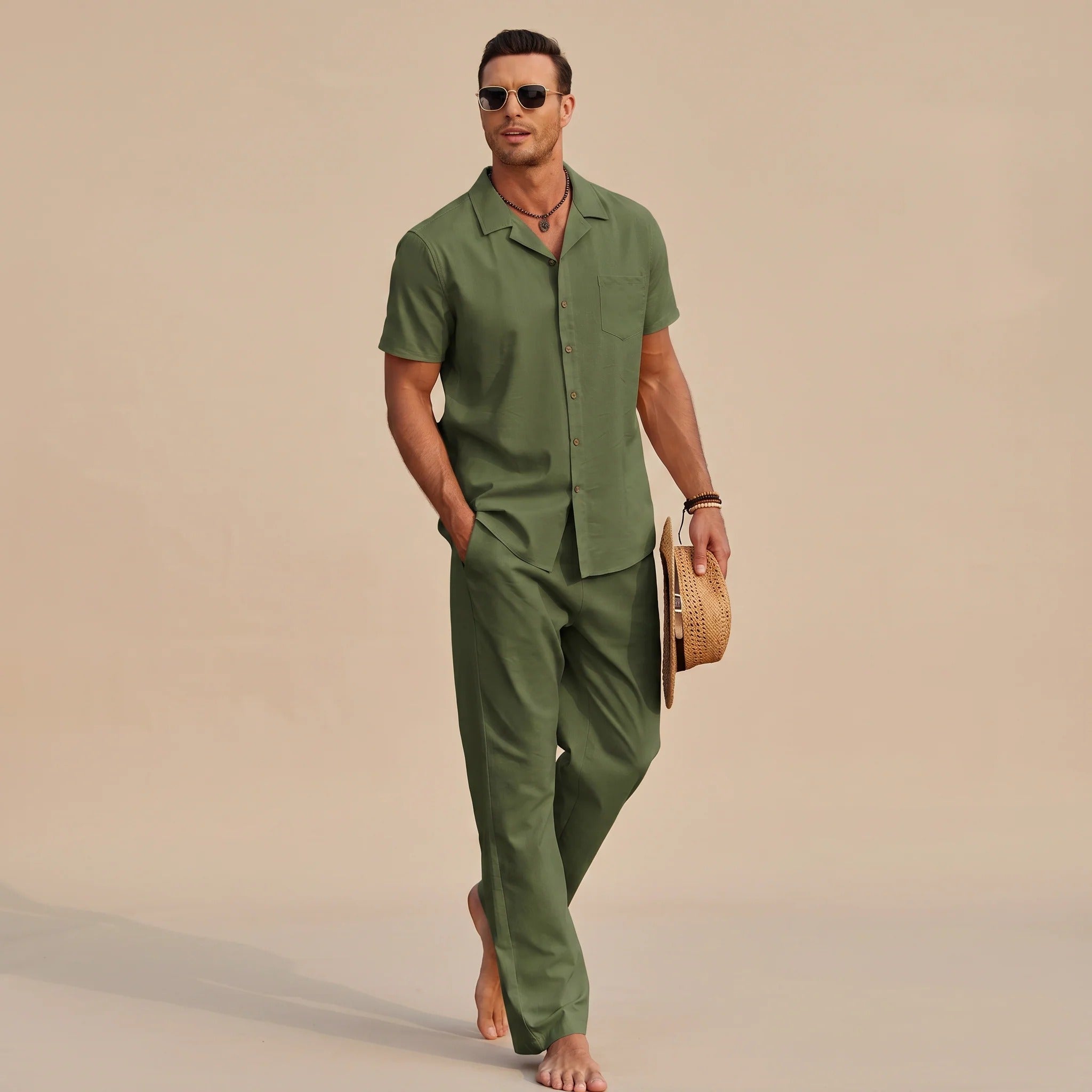 Hampton - Ensemble Chemise Décontractée Confort