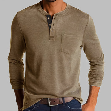Dalton - Chemise à Manches Longues Henley