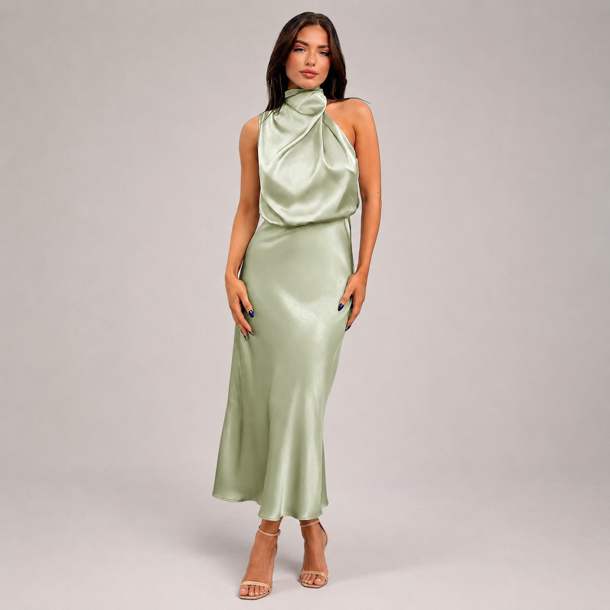 Lillie - Robe chic avec col halter