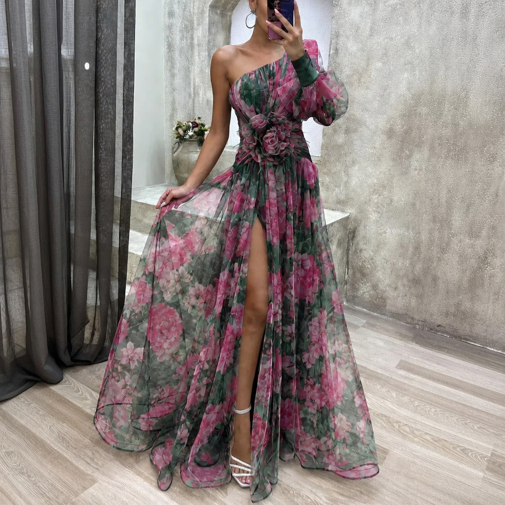 Rowe - Robe Maxi Élégante à Motifs Floraux