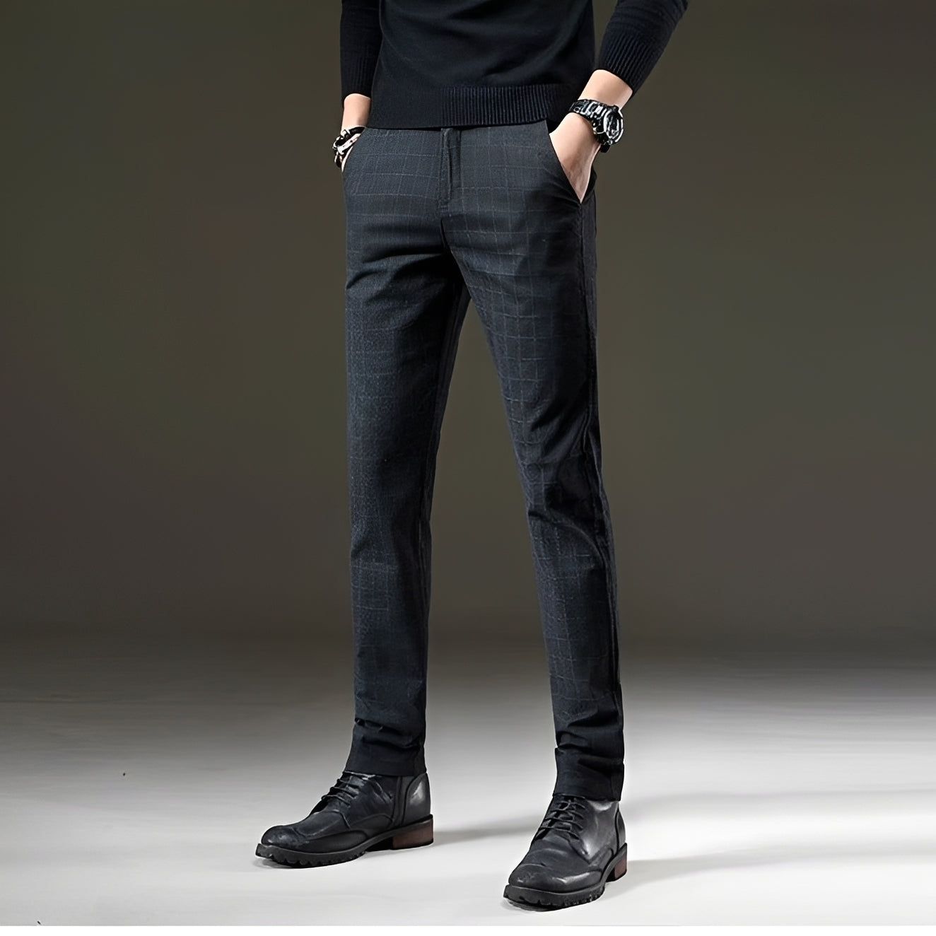 Kristian - Pantalon Élégant à Carreaux