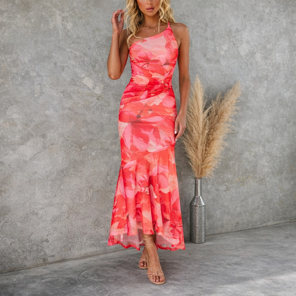 Tiffany - Robe Midi avec Imprimés Floraux