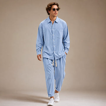 Paul - Ensemble chemise ample à manches longues