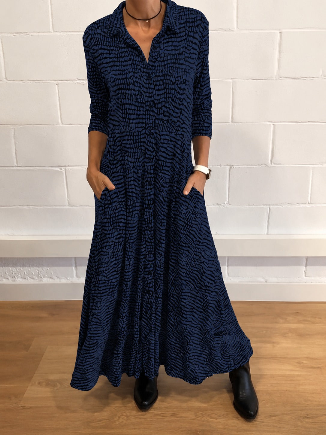 Salma - Robe Chic avec Poches à Rabat