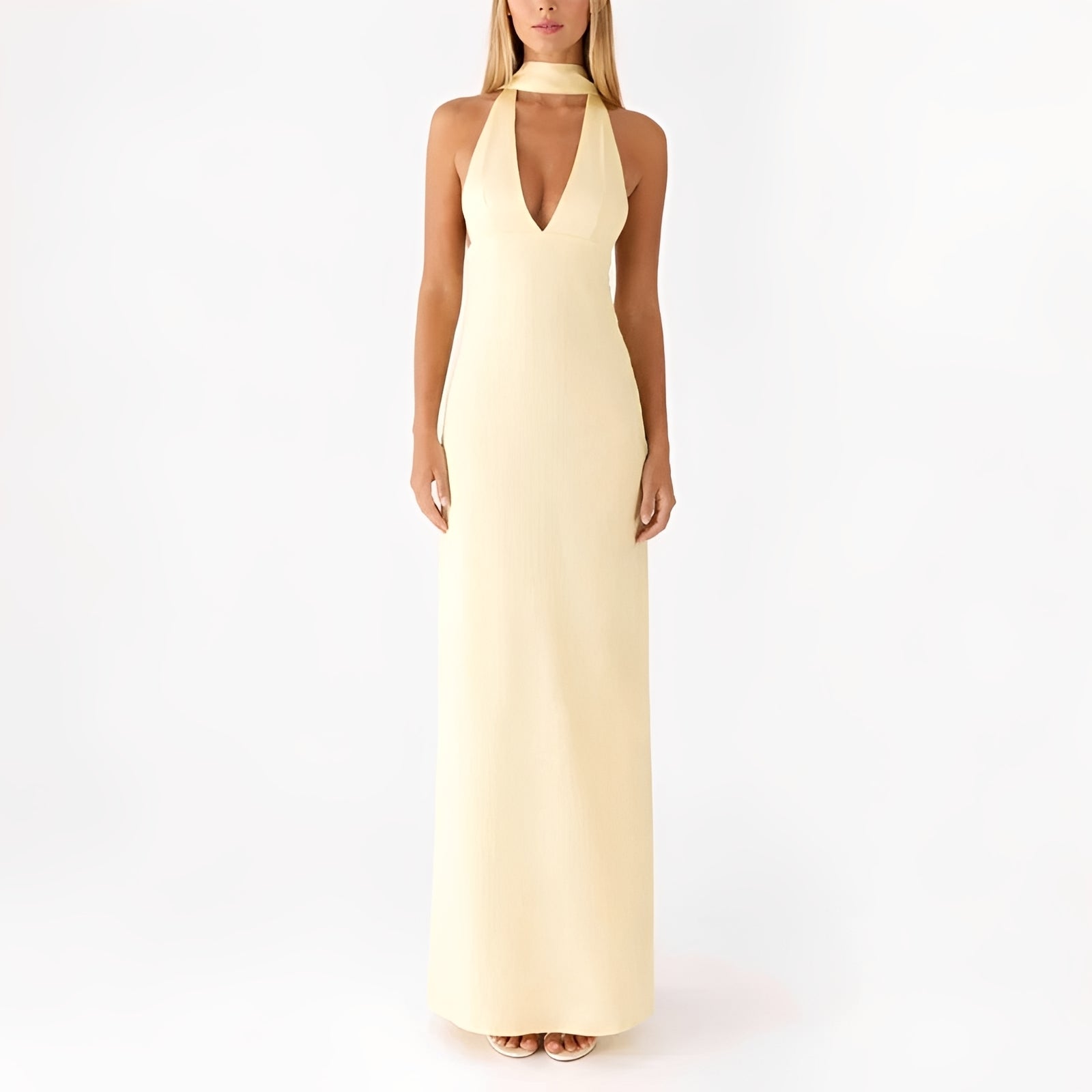 Amelie - Robe Longue à Col Halter
