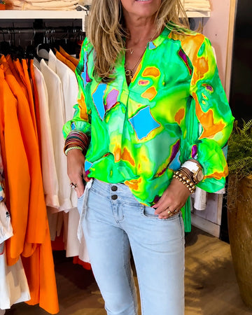Daisie - Top Coloré à Manches Longues