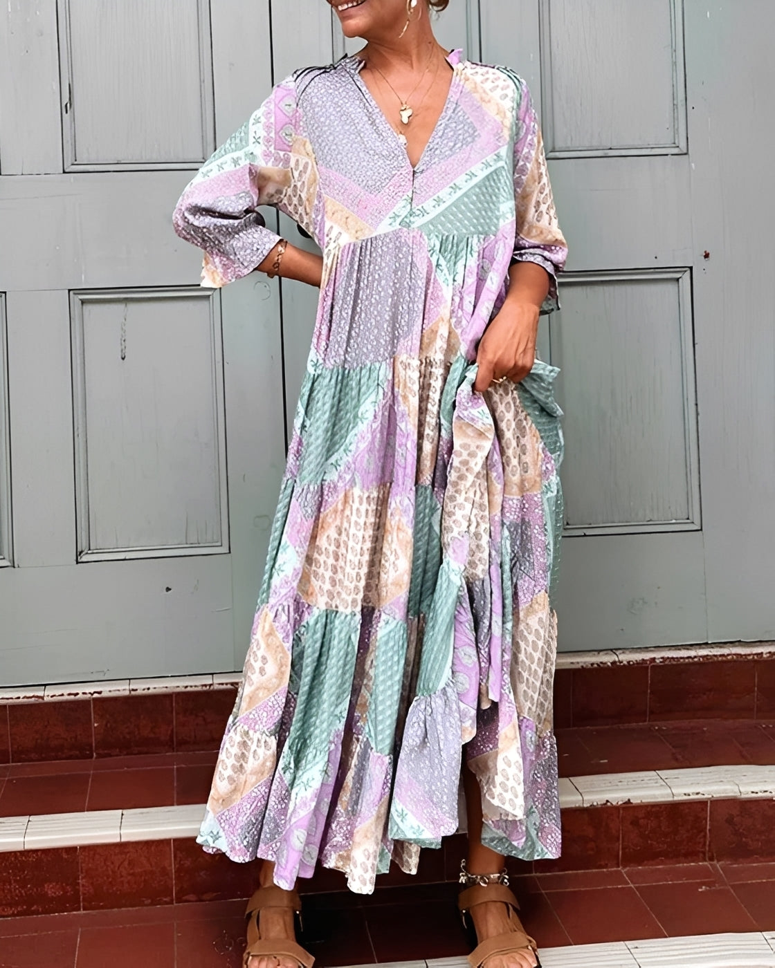 Kirsten - Robe Chic avec Manches Longues