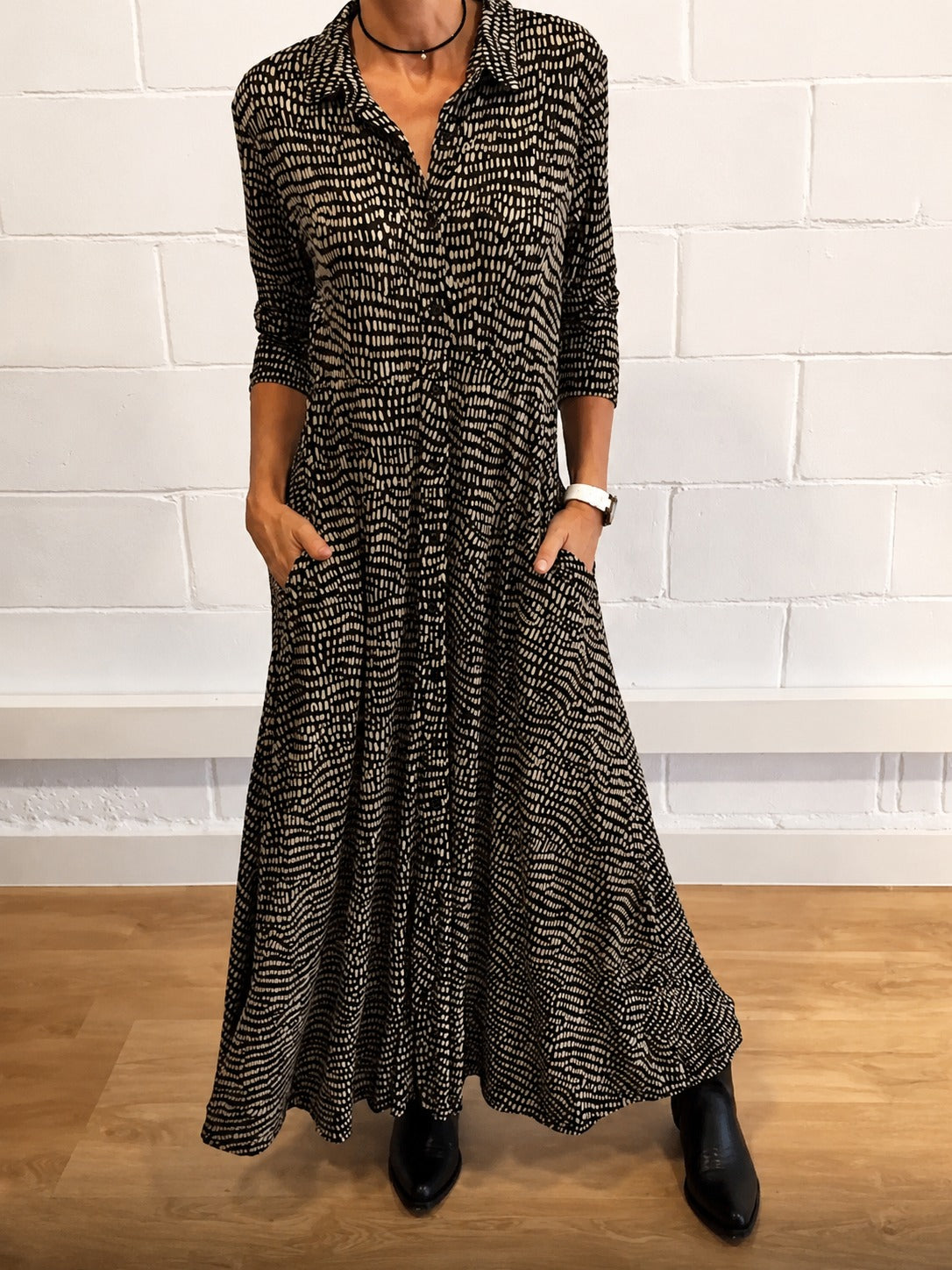 Salma - Robe Chic avec Poches à Rabat
