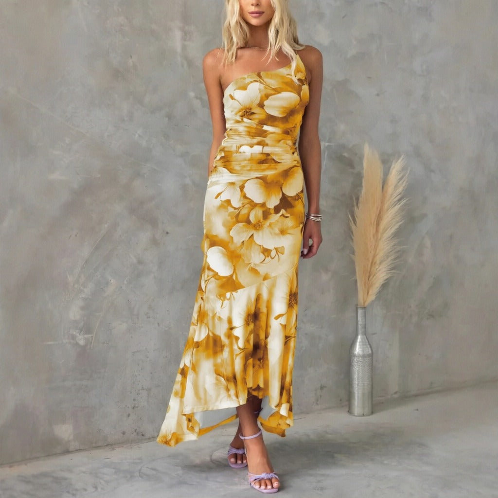 Tiffany - Robe Midi avec Imprimés Floraux