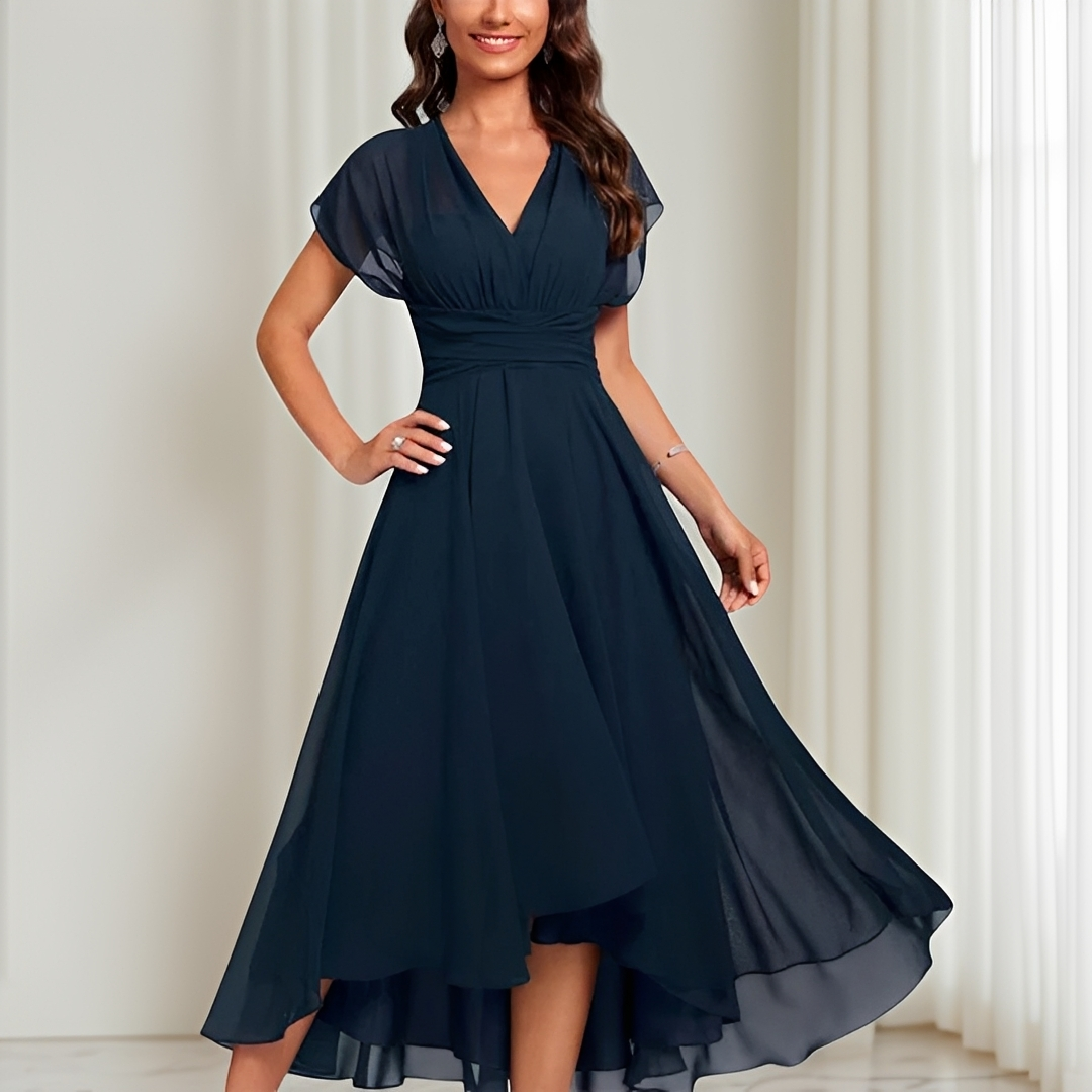 Blaine - Robe Midi pour Événement Distingué