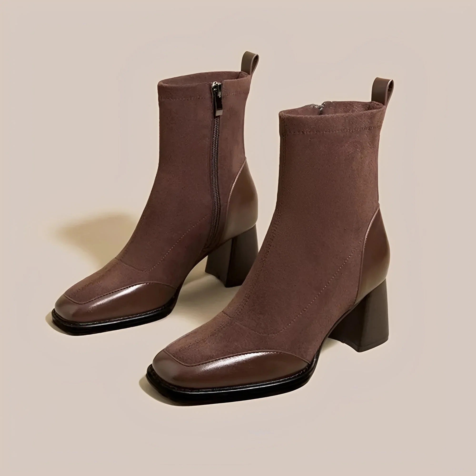 Linda - Bottes à talons compensés pour un look décontracté