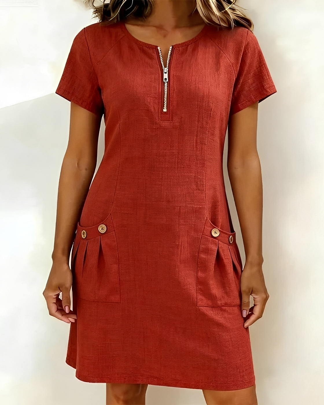 Emelia - Robe Élégante avec Zip