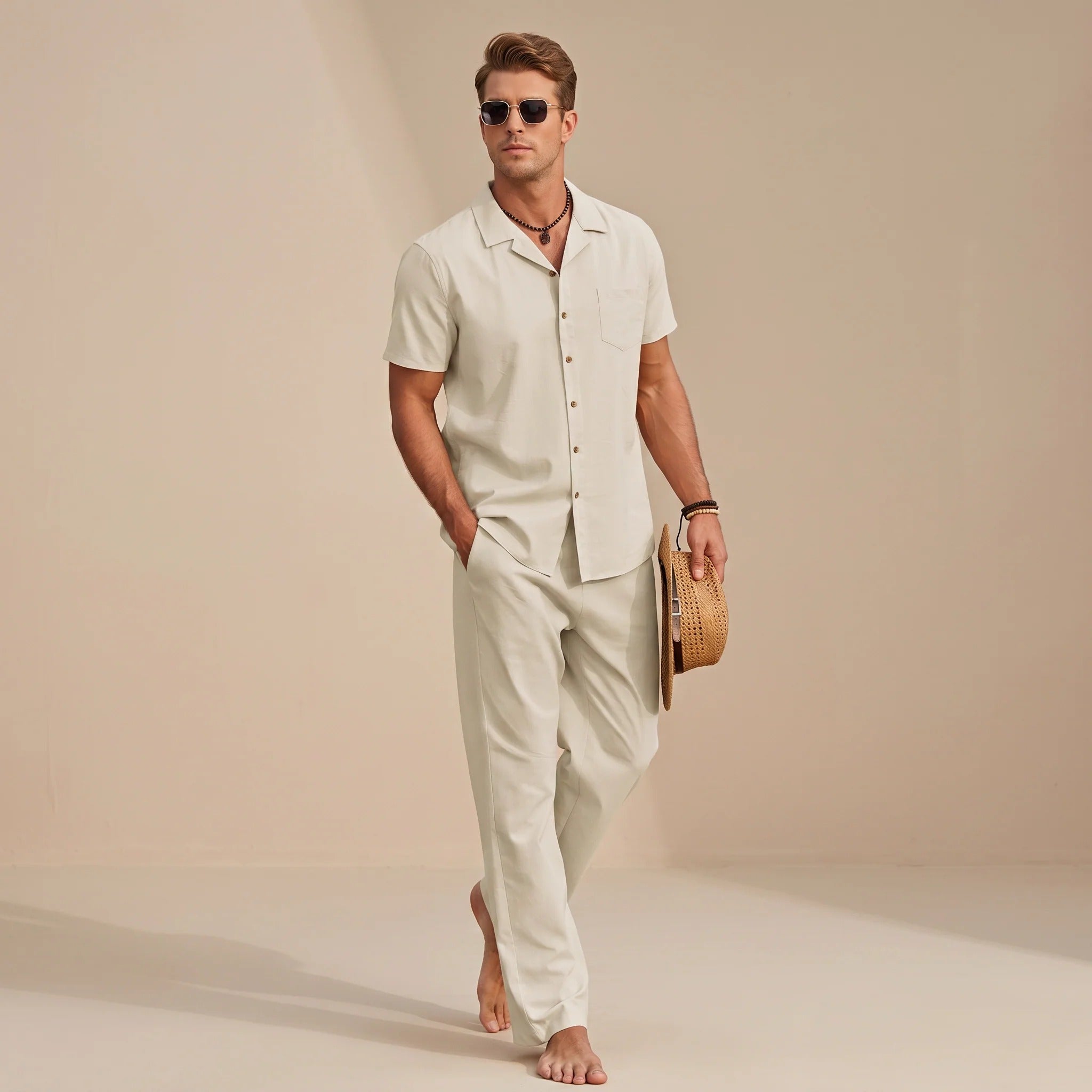 Hampton - Ensemble Chemise Décontractée Confort