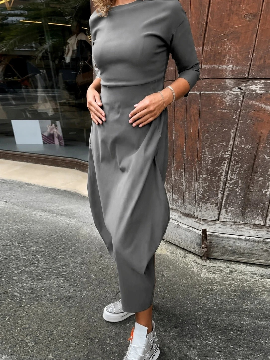 Elsie - Robe Ample à Manches Longues