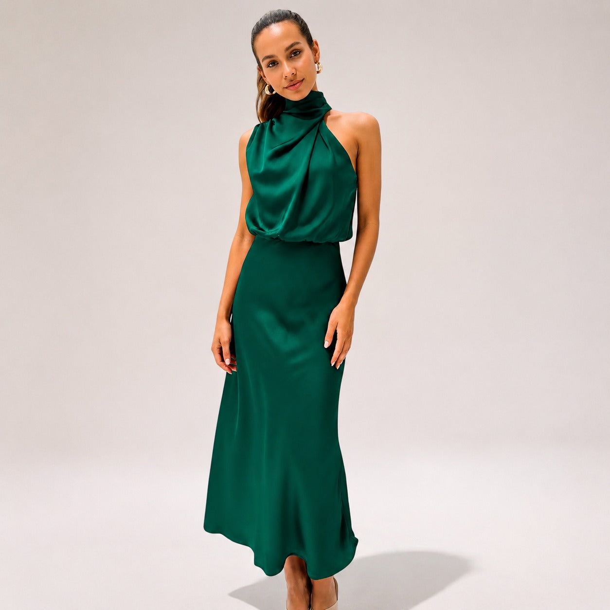 Lillie - Robe chic avec col halter