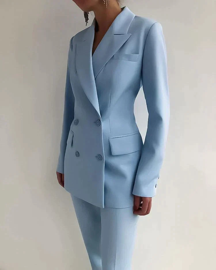 Marva – Ensemble Blazer et Pantalon Femme Élégant