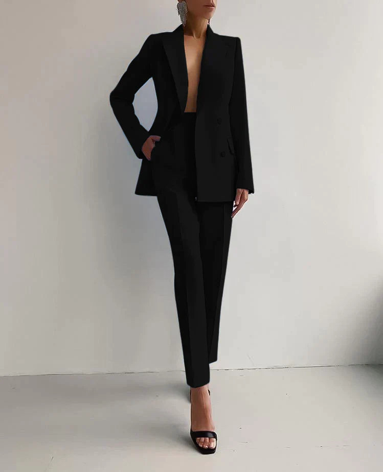 Marva – Ensemble Blazer et Pantalon Femme Élégant