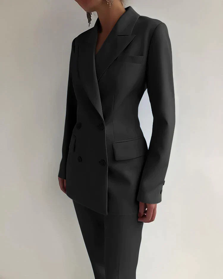 Marva – Ensemble Blazer et Pantalon Femme Élégant