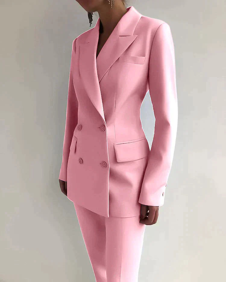 Marva – Ensemble Blazer et Pantalon Femme Élégant