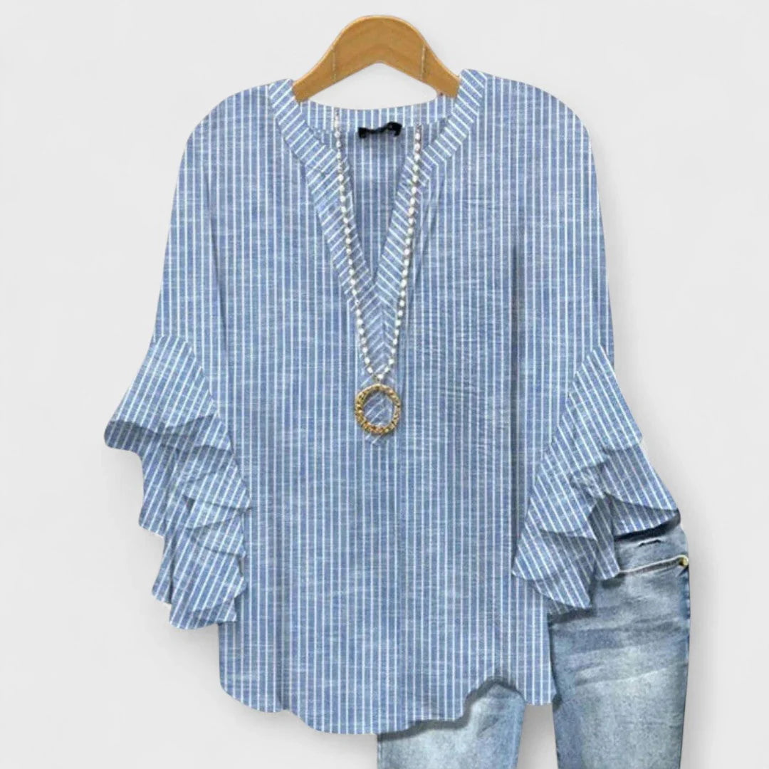 Kay- Élégante Blouse Femme avec Motif Floral