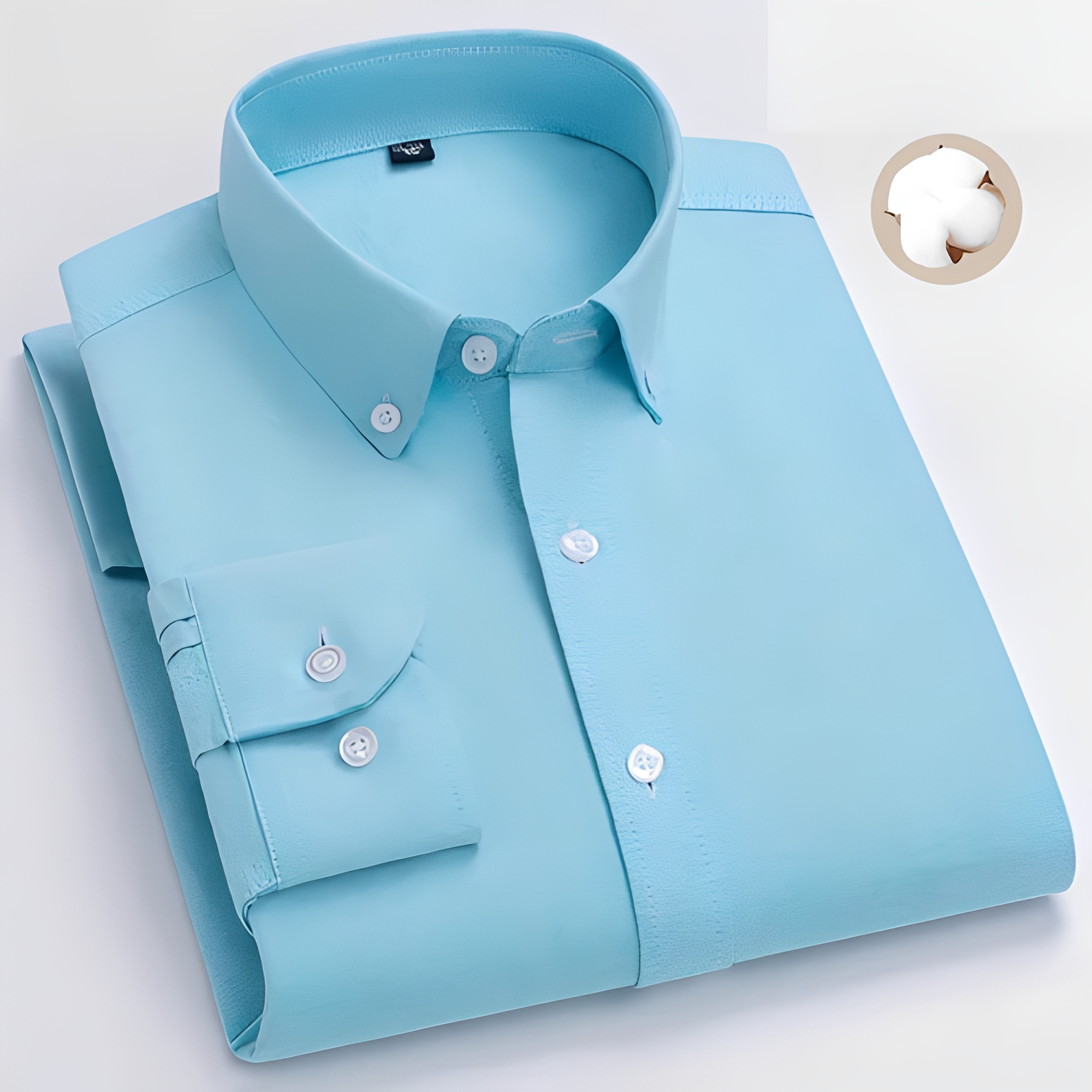 Jezriel - Chemise à carreaux moderne à manches longues pour homme
