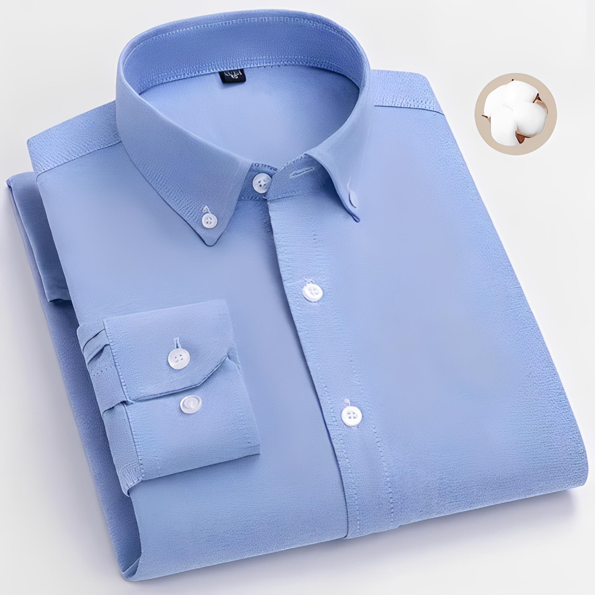 Jezriel - Chemise à carreaux moderne à manches longues pour homme