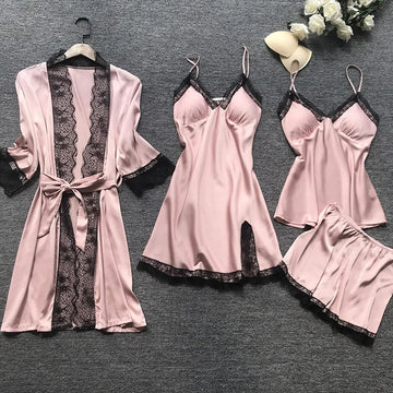 Luna - Ensemble de Pyjama avec Finitions en Dentelle