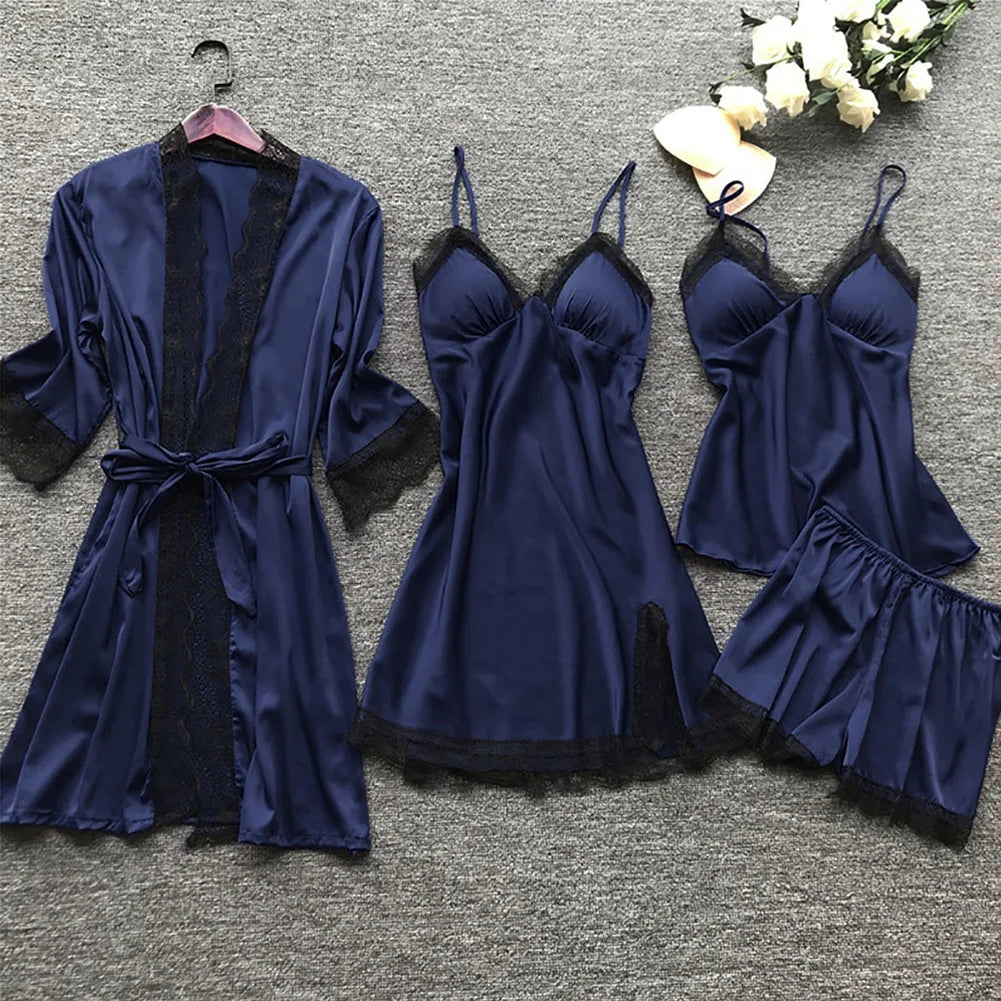 Luna - Ensemble de Pyjama avec Finitions en Dentelle
