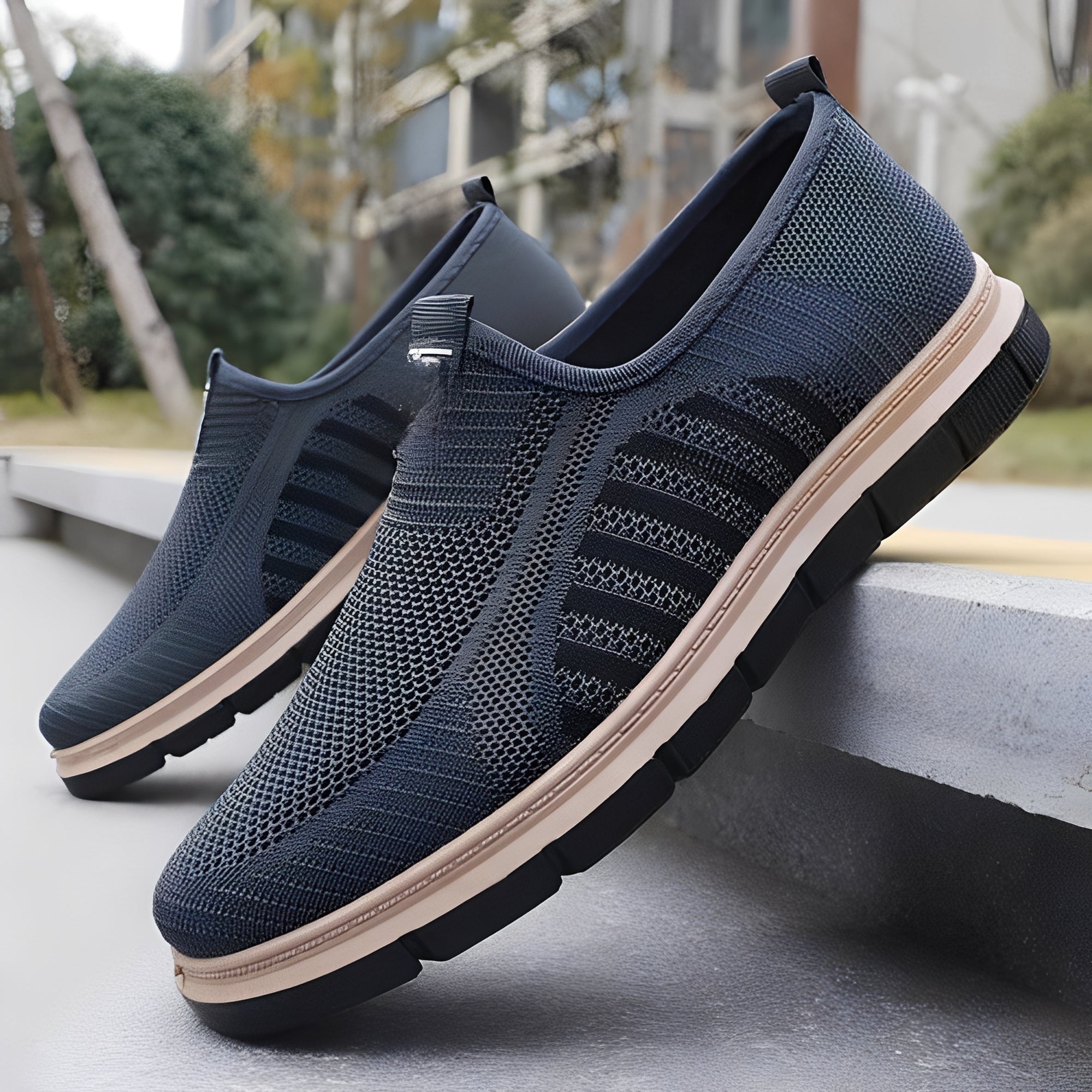 Henrick - Chaussures modernes sans lacets pour homme
