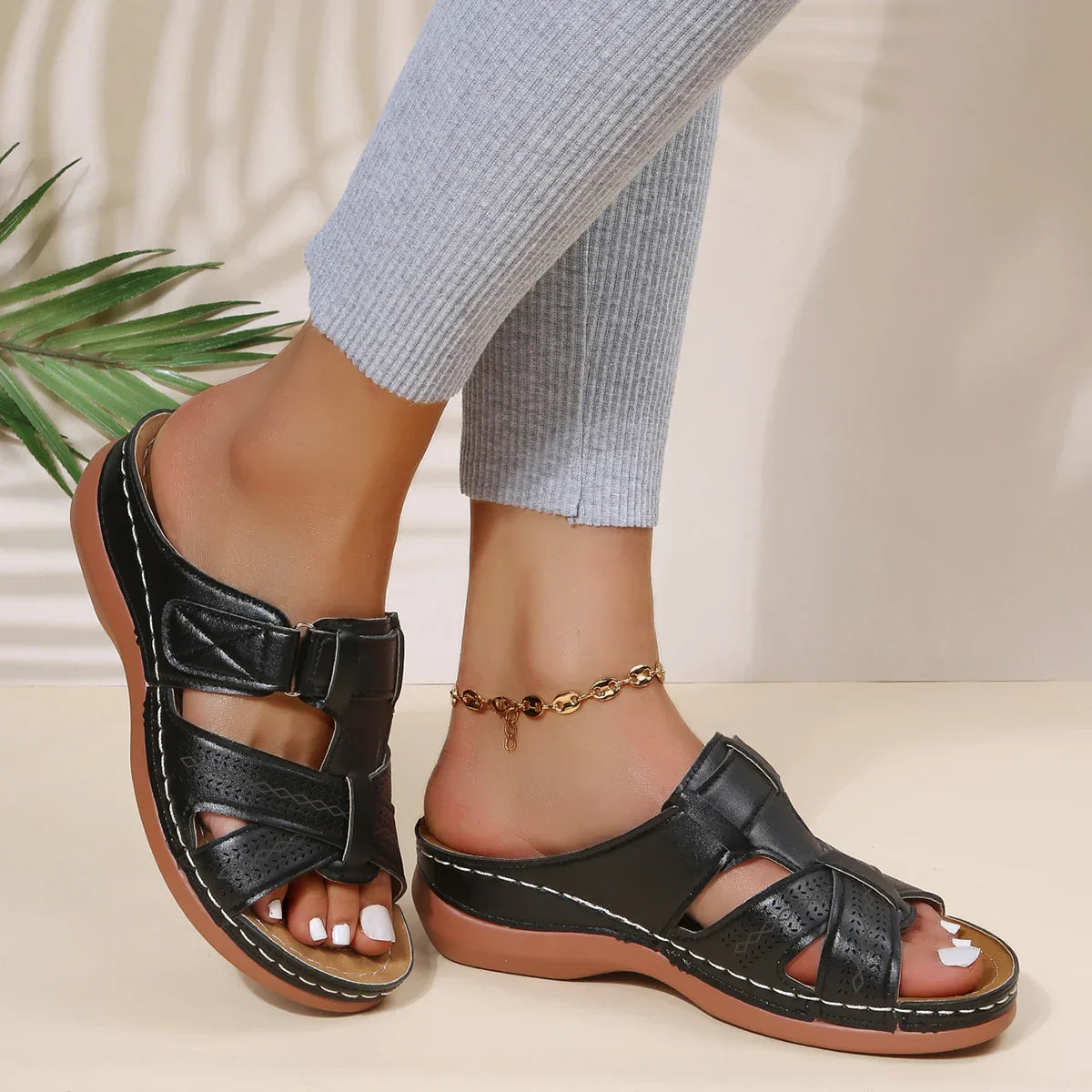 Amelia - Sandales Ouvertes pour les Loisirs