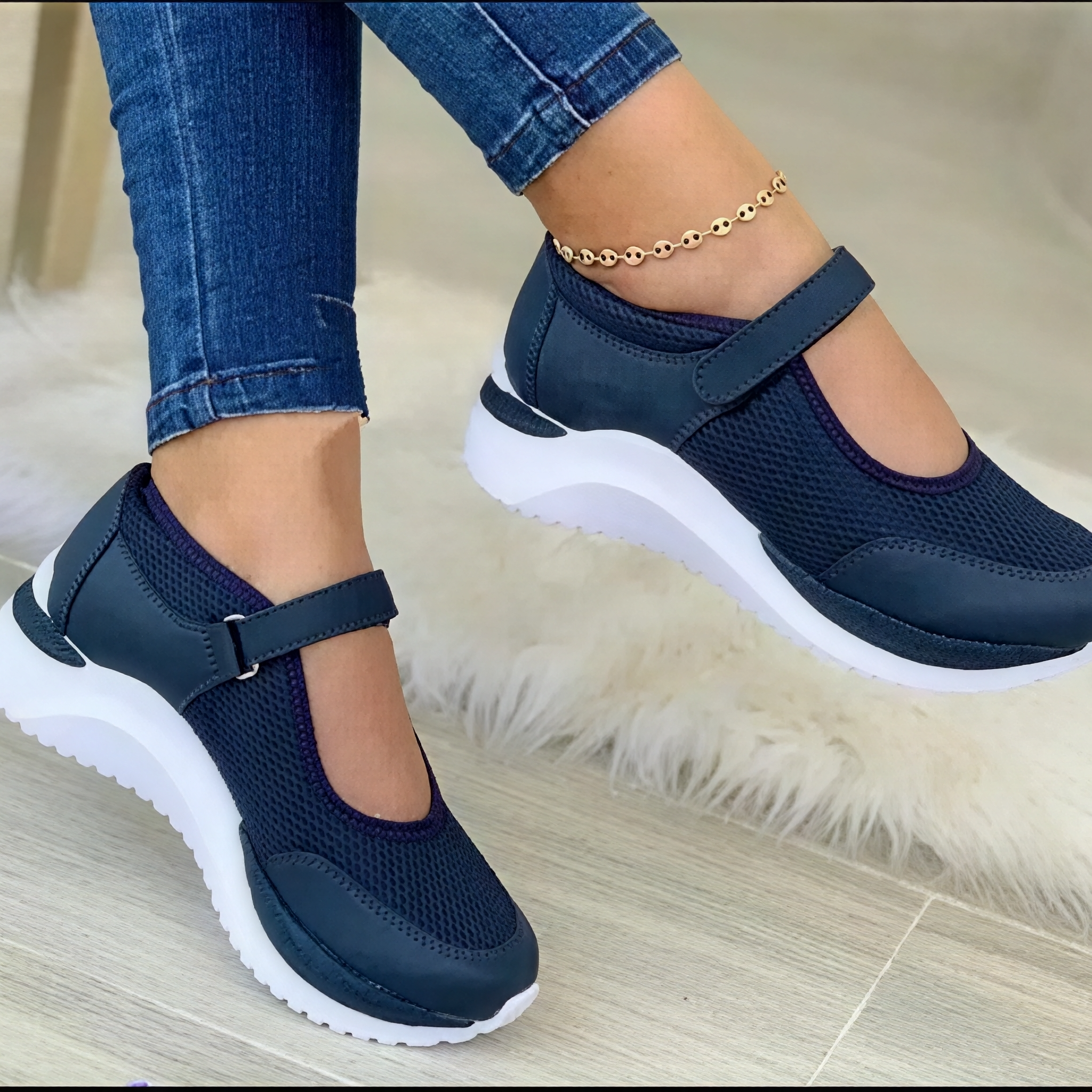 Emilia - Baskets avec fermeture velcro