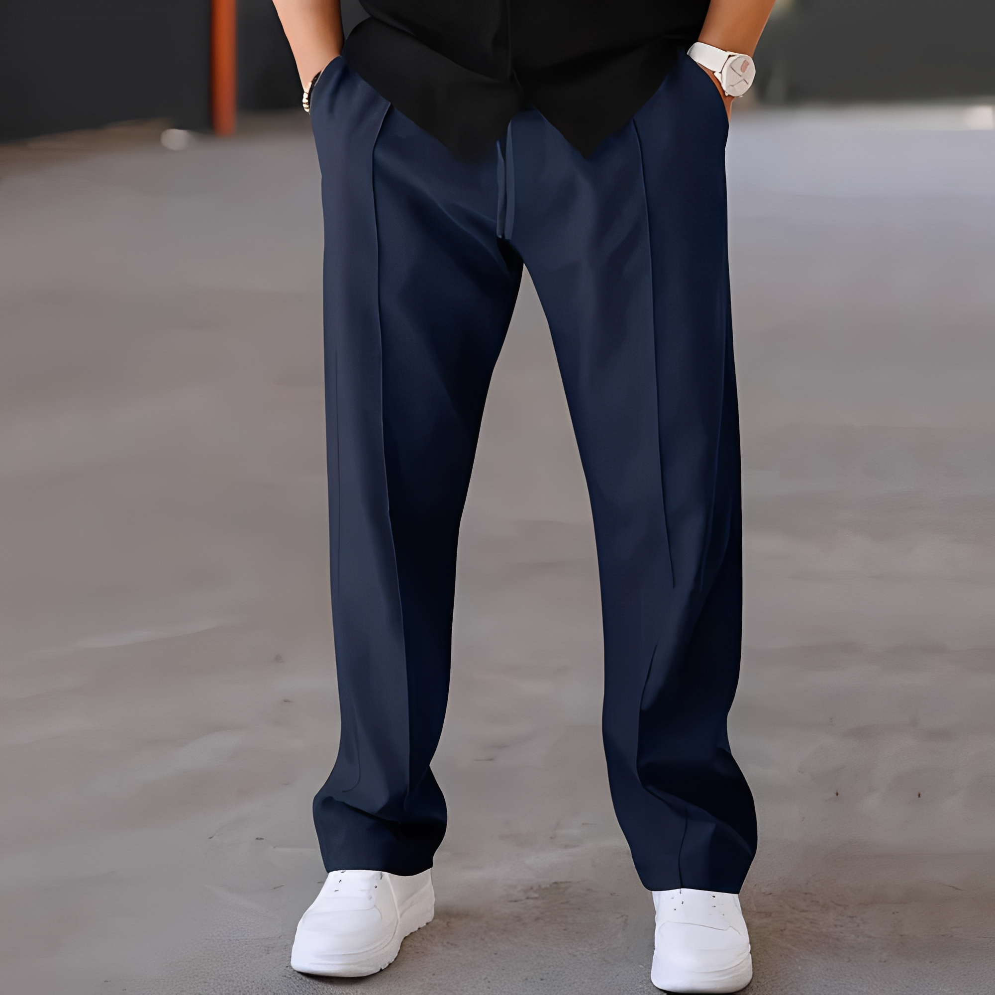 Fresniel - Pantalon homme moderne, large et droit