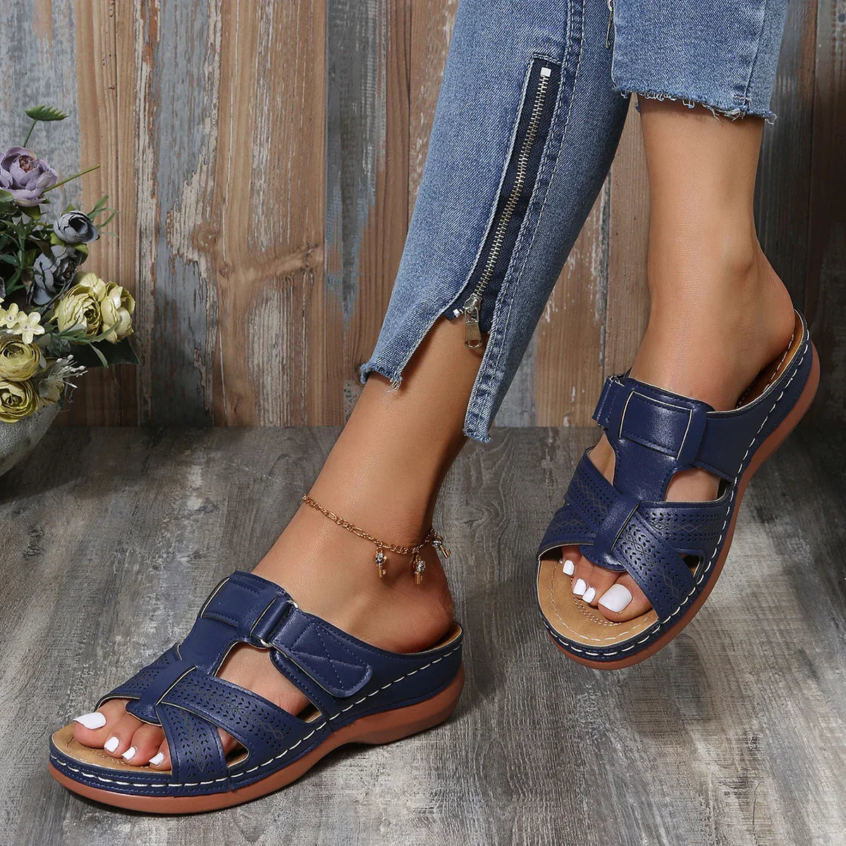 Amelia - Sandales Ouvertes pour les Loisirs