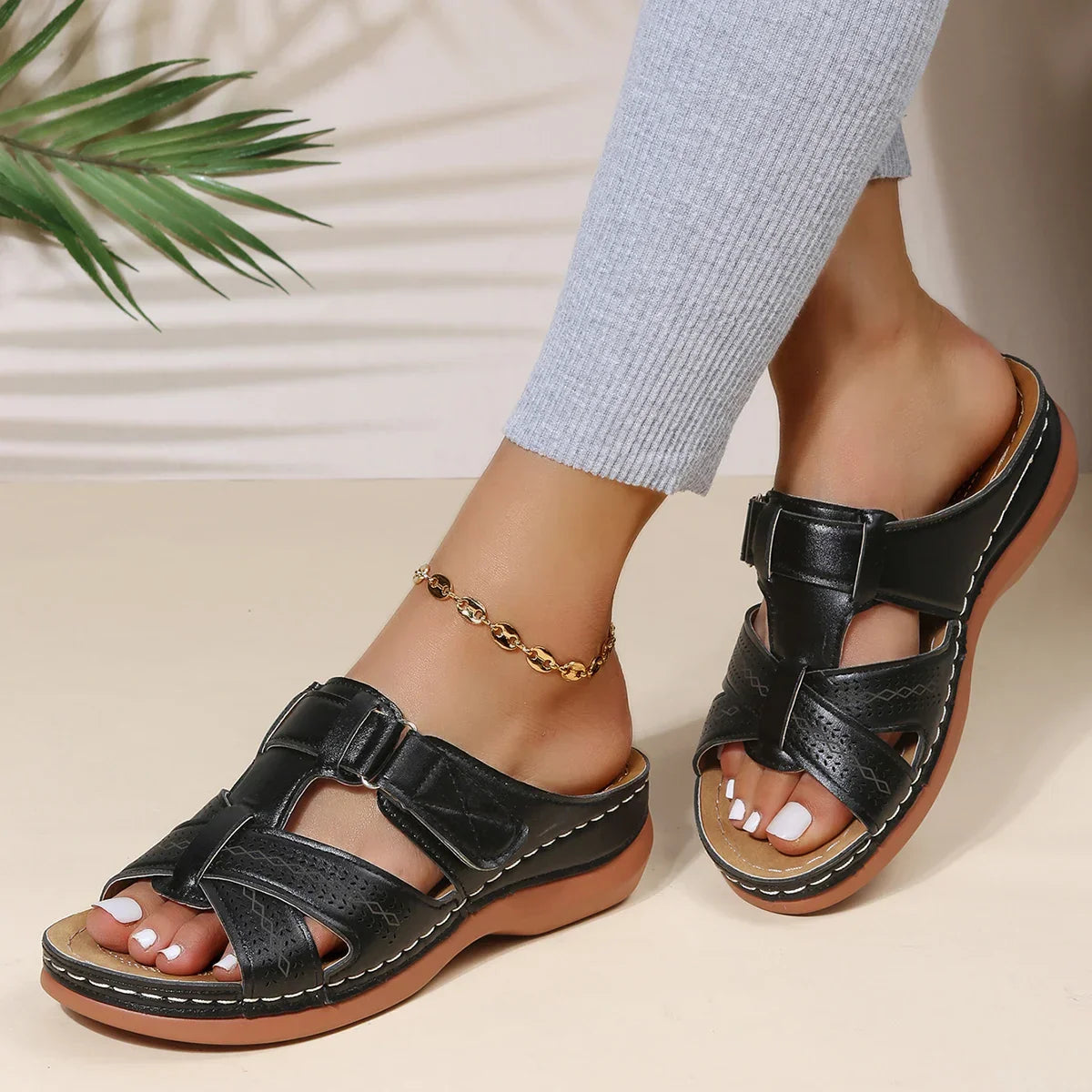Amelia - Sandales Ouvertes pour les Loisirs