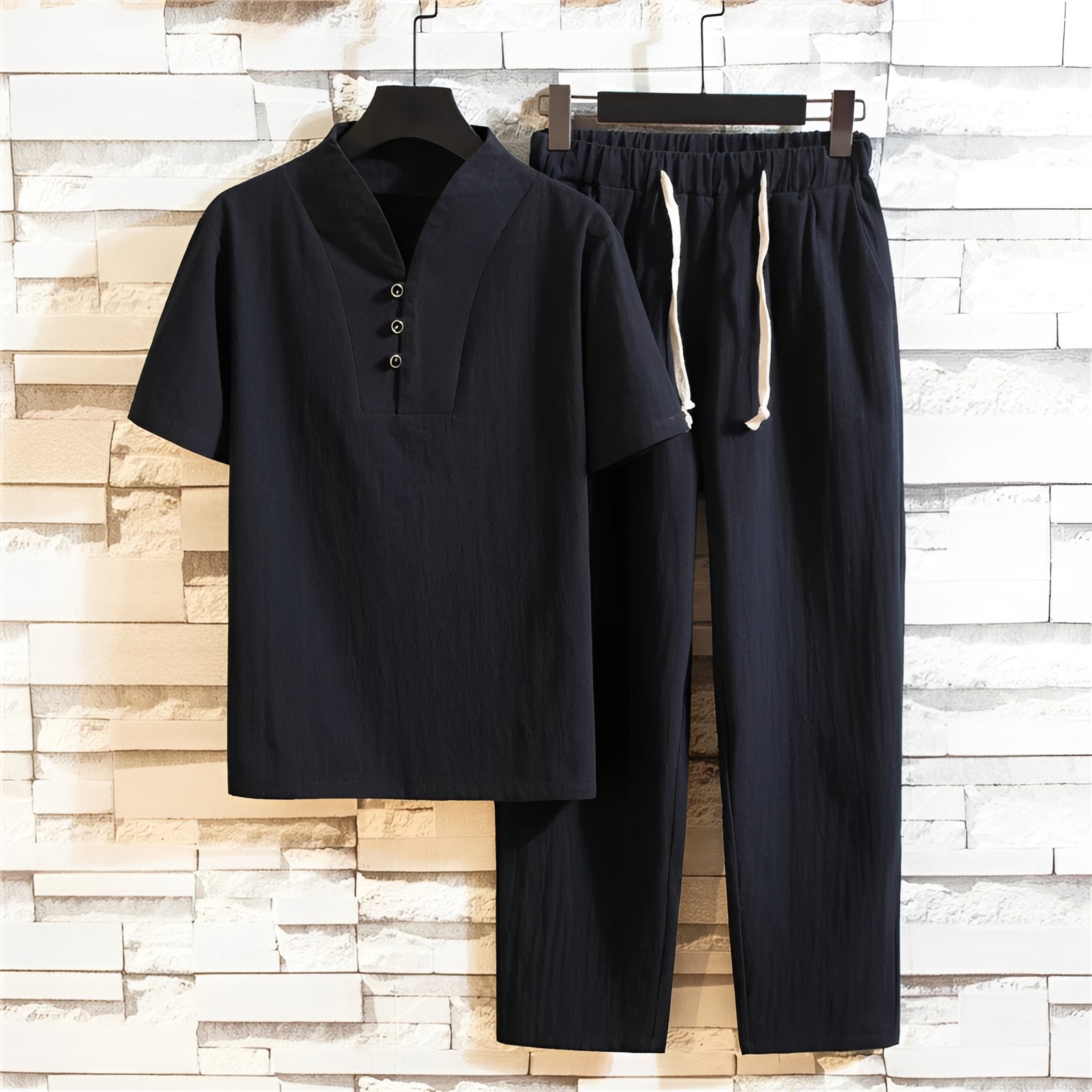 Cyril - Set chemise et pantalon pour homme - pour les journées ensoleillées