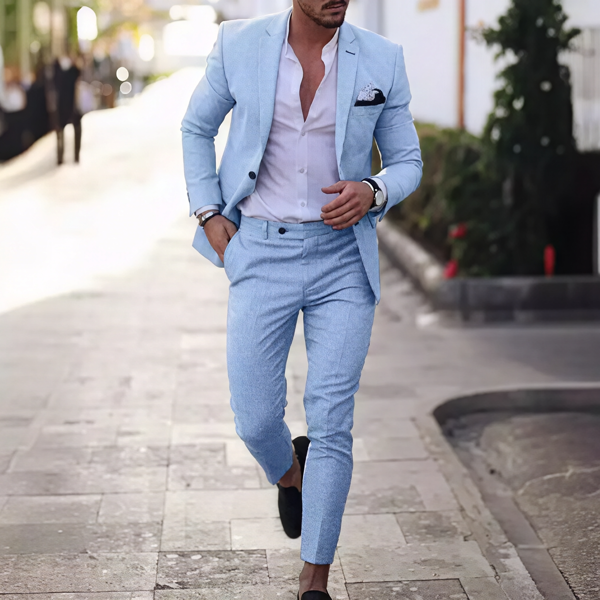 John - Veste ajustée pour homme