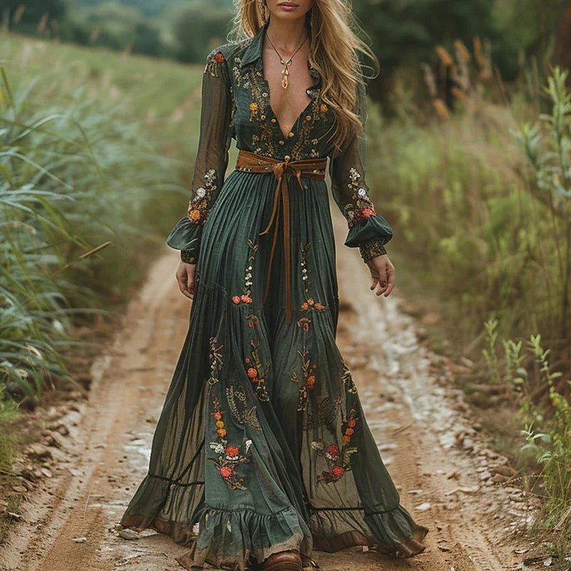Selvara – Robe maxi boho élégante pour femmes
