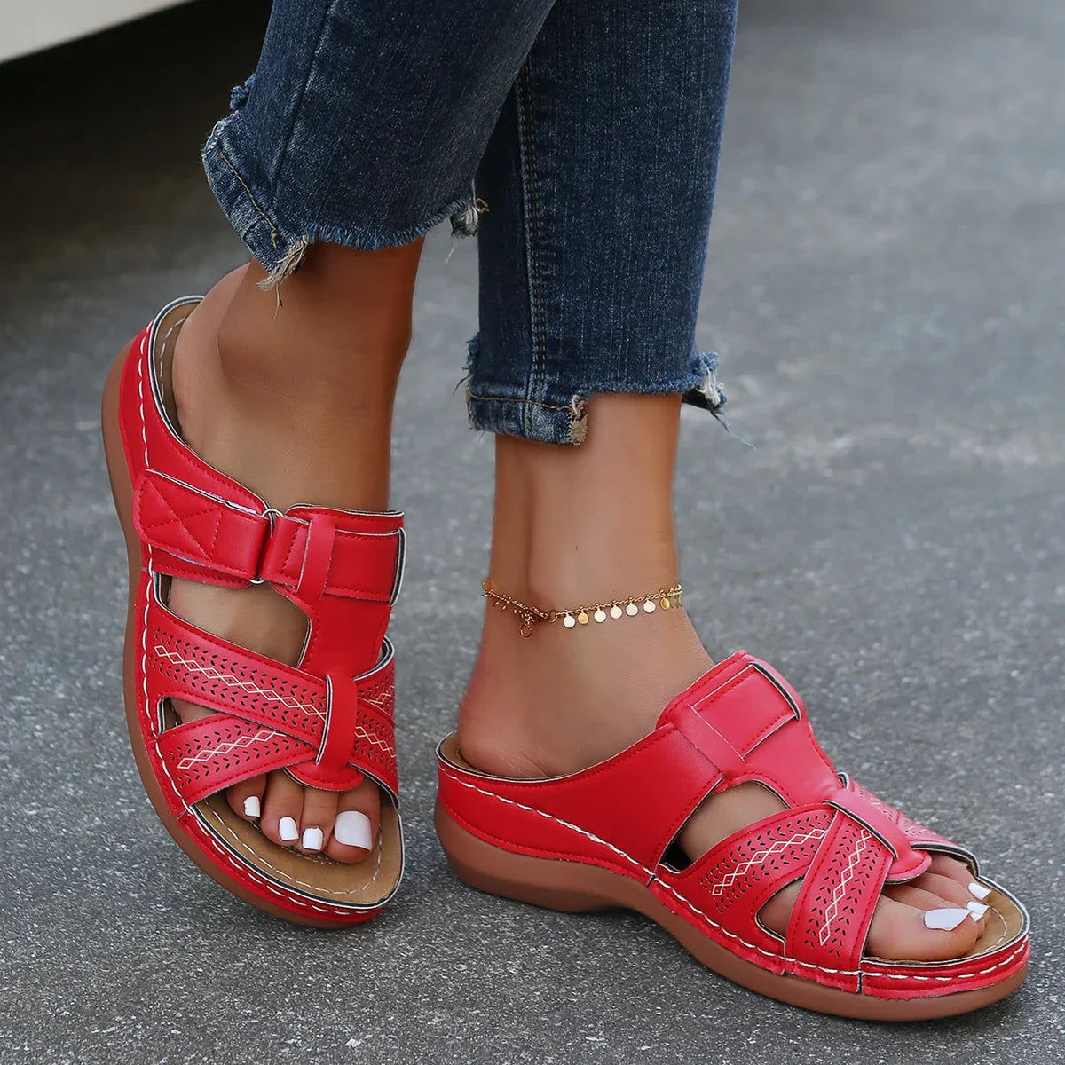 Amelia - Sandales Ouvertes pour les Loisirs