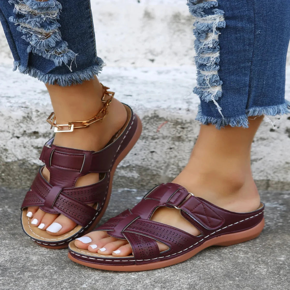 Amelia - Sandales Ouvertes pour les Loisirs