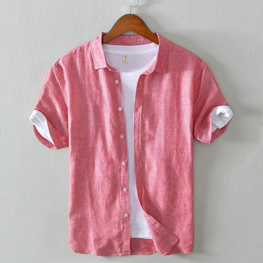 James - chemise à manches courtes avec fermeture à boutons devant