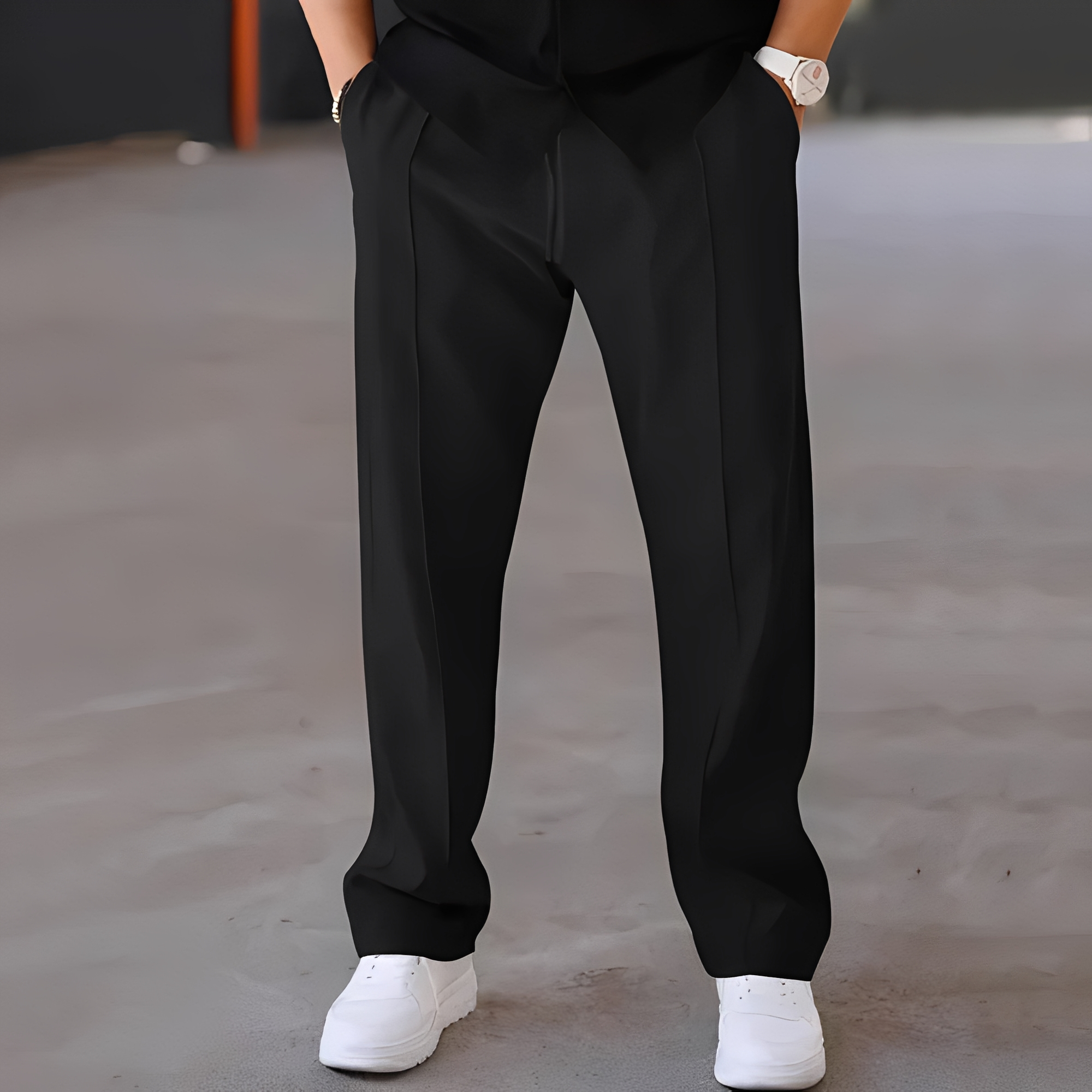 Fresniel - Pantalon homme moderne, large et droit