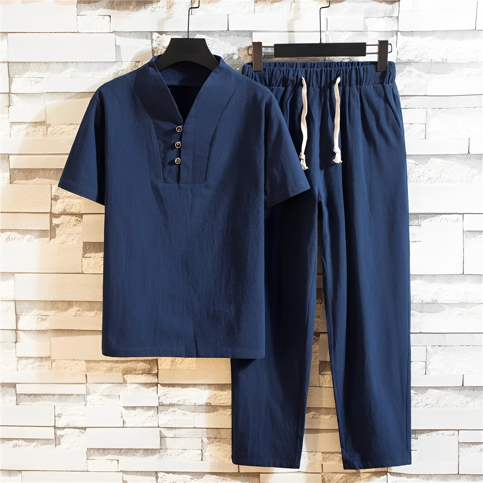 Cyril - Set chemise et pantalon pour homme - pour les journées ensoleillées