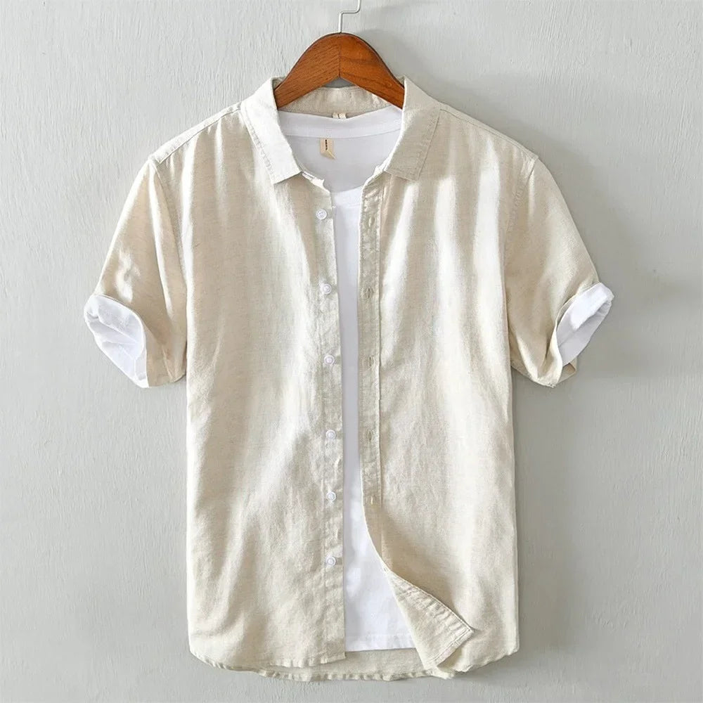 James - chemise à manches courtes avec fermeture à boutons devant
