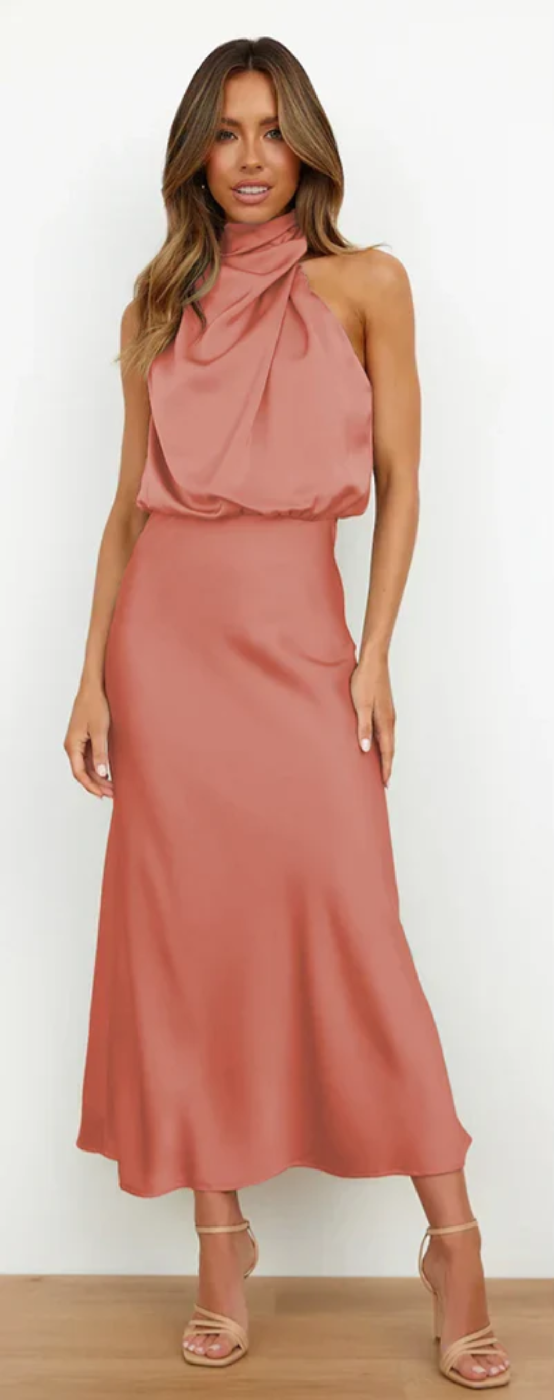 Luna - Robe maxi drapée