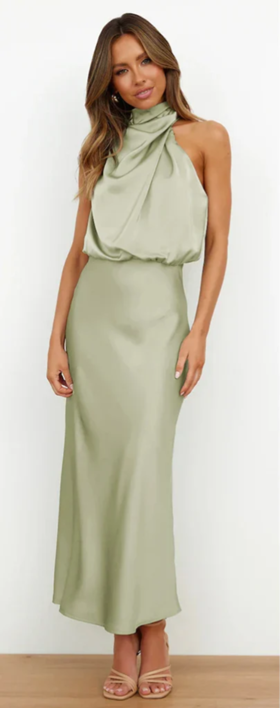 Luna - Robe maxi drapée