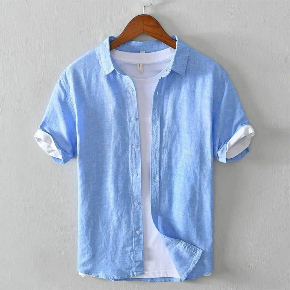 James - chemise à manches courtes avec fermeture à boutons devant