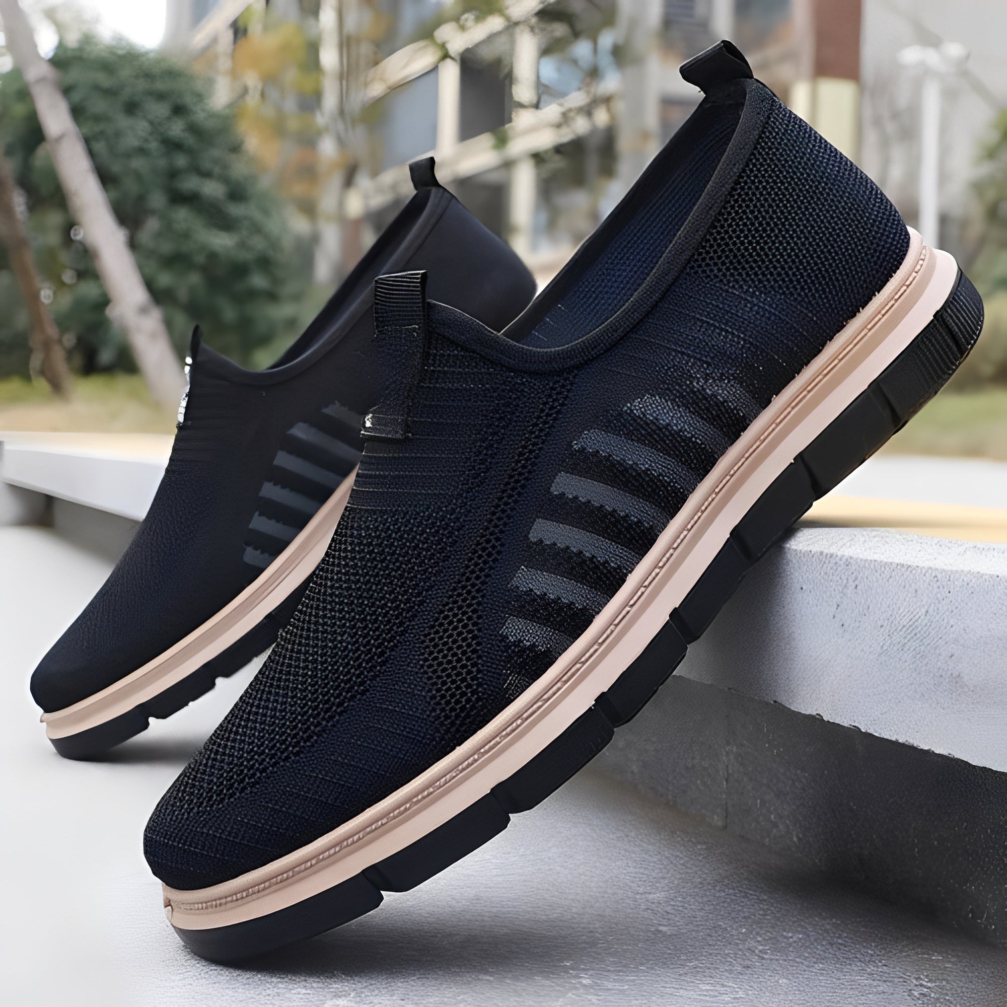 Henrick - Chaussures modernes sans lacets pour homme